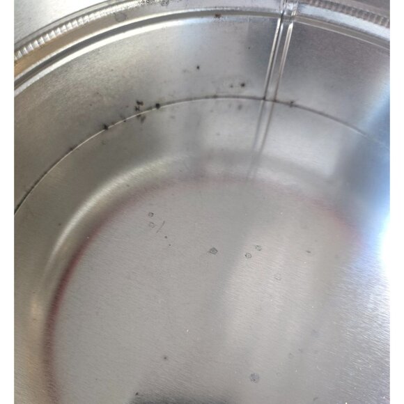 Vintage 1963 Fannie May Christmas Cookie Tin With Poinsettia & Candle Design 6" - Picture 8 of 8